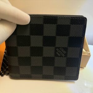 Louis Vuitton Black Leather Wallet